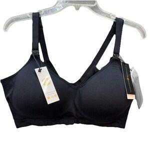 Kindred Bravely Signature Sublime Contour Hands-Free Pumping & Nursing Bra Black